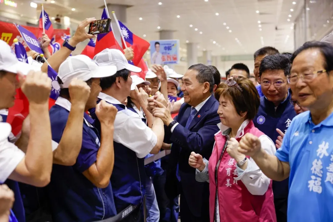 國民黨總統參選人侯友宜訪美返台（侯友宜競辦提供）