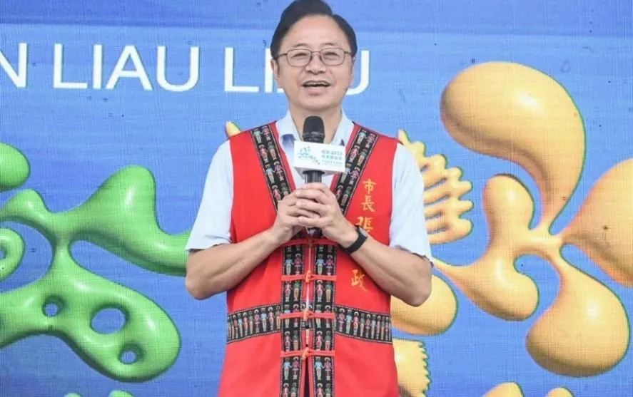 桃園市長張善政邀請大家來桃園地景藝術節感受人文之美。(圖/桃園市政府提供)