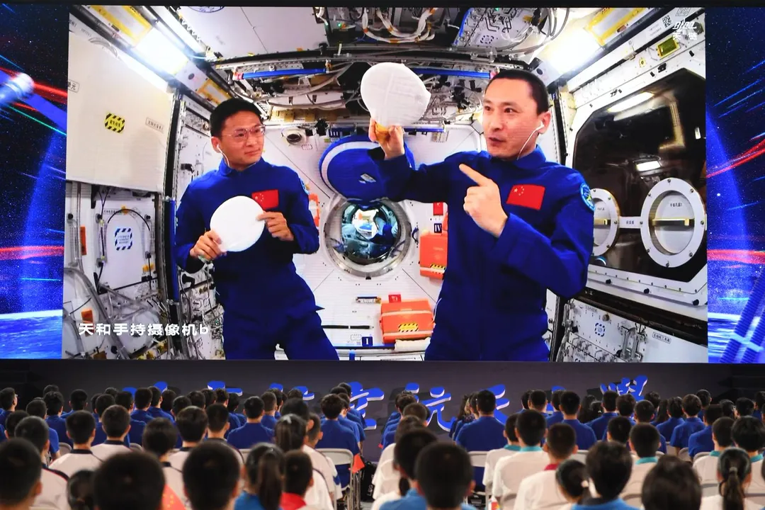 大陸天宮課堂。(圖/中天新聞資料照)