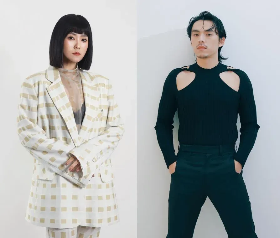 台語金曲歌后曹雅雯(左)、新科金曲歌王HUSH將在10月8日的「鐵玫瑰限定SHOW」獻上跨語言演出。(圖/桃園市政府提供)
