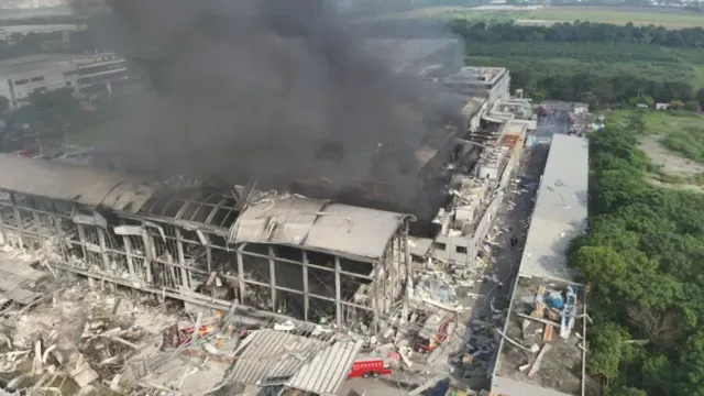 屏東「明揚國際」高爾夫球工廠爆炸造成嚴重死傷（圖／中天新聞）