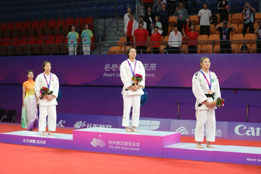 連珍羚奪下杭州亞運柔道金牌（攝影李孟昌）