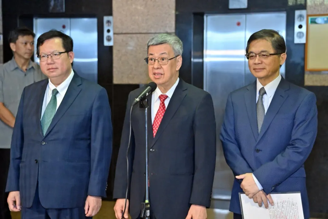 行政院長陳建仁回應「Lin bay好油」自導自演恐嚇案。(圖/行政院提供)