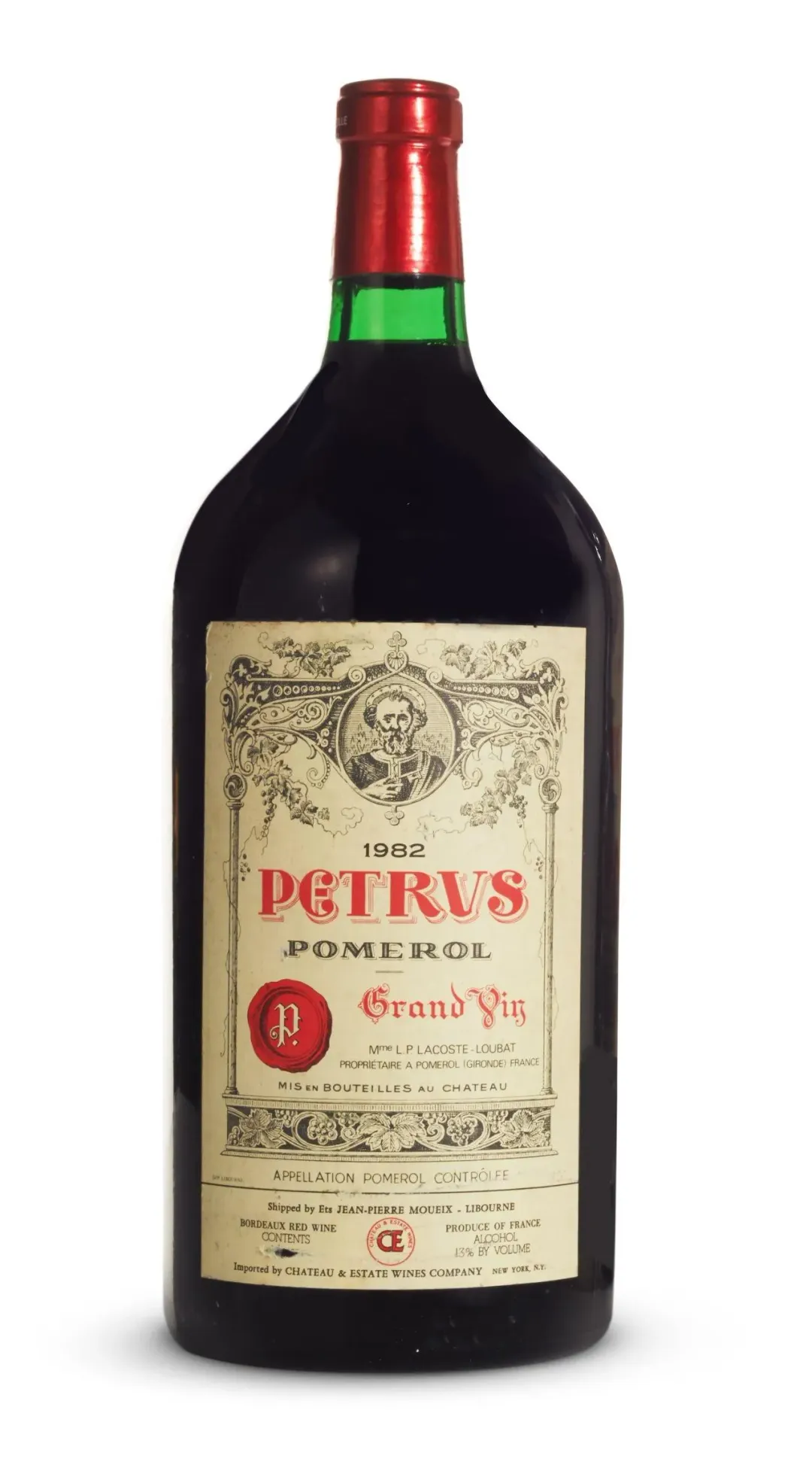 柏翠酒莊一款1982年出產的波爾多紅酒在葡萄酒收藏家之間有傳奇性的地位。（圖／翻攝自蘇富比官網）