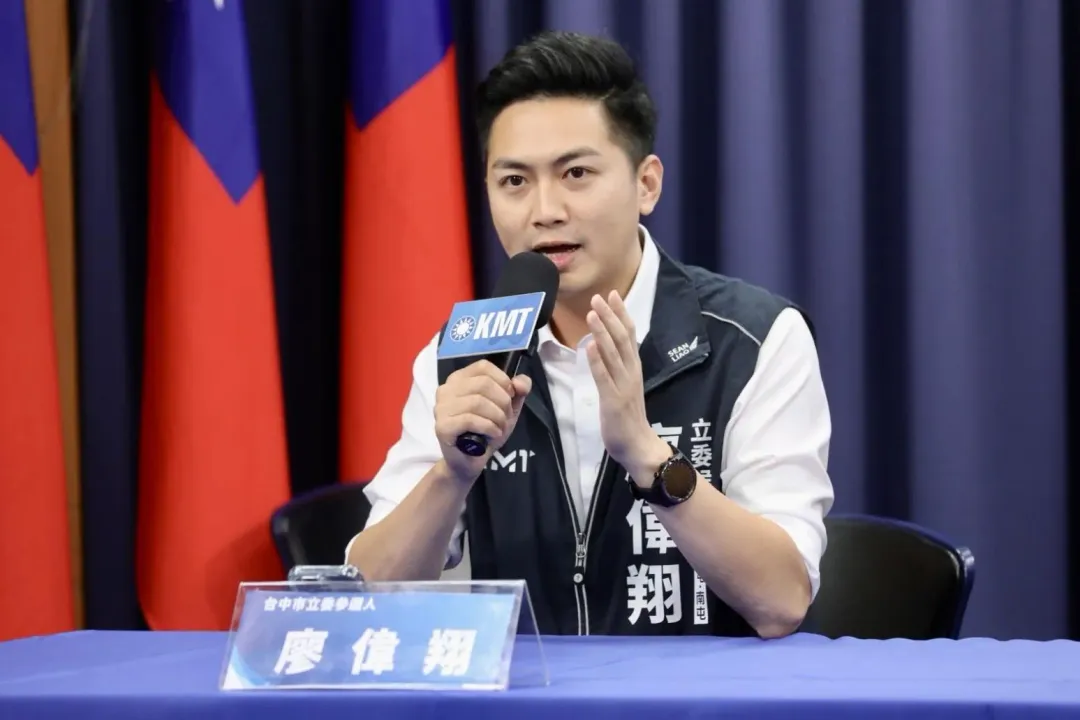 國民黨台中市立委參選人廖偉翔。(國民黨提供)
