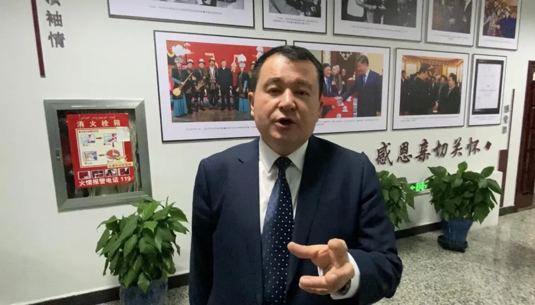新疆藝術劇院木卡姆藝術團團長地力下提·帕爾哈提。（圖／李宗芳攝）
