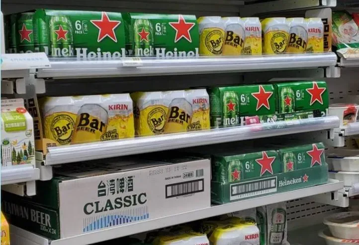 進口啤酒銷量險勝國產啤酒。(圖/陳儷文攝)