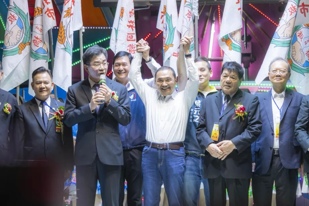 侯友宜22日出席新北市雲林同鄉會。(圖/侯友宜競選辦公室提供)