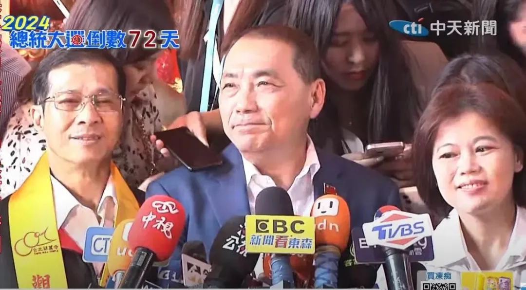 侯友宜2日回應「最後通牒的傳聞」,表示火車過站就不等人,引起外界進一步聯想,不過傳出侯陣營否認這項期程。(圖,侯友宜/中天新聞)