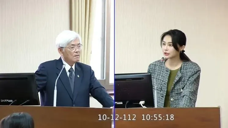 賴品妤針對街訪是否算民調質詢李進勇（攝自立院直播）