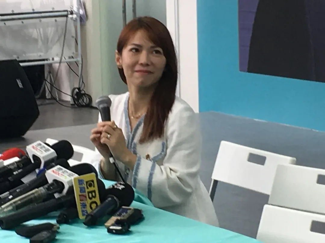 對於請辭傳聞,陳智菡僅回覆「個人不重要」,未承認也未否認。(圖/黃彥昇攝)