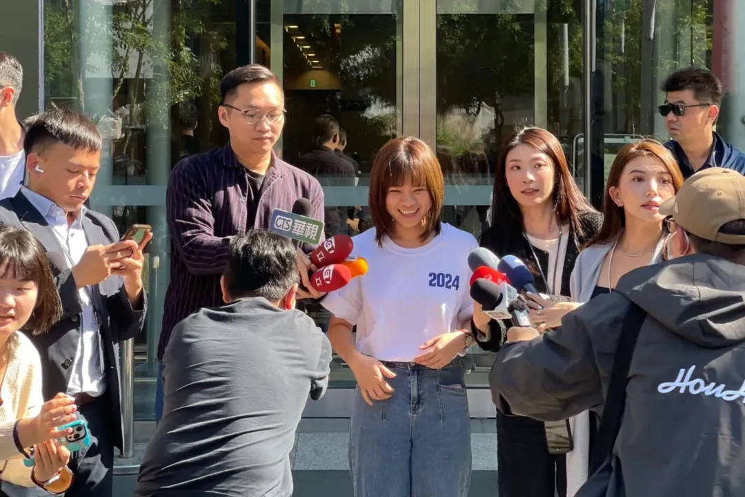 侯辦發言人李利貞。(圖/李俊毅攝)