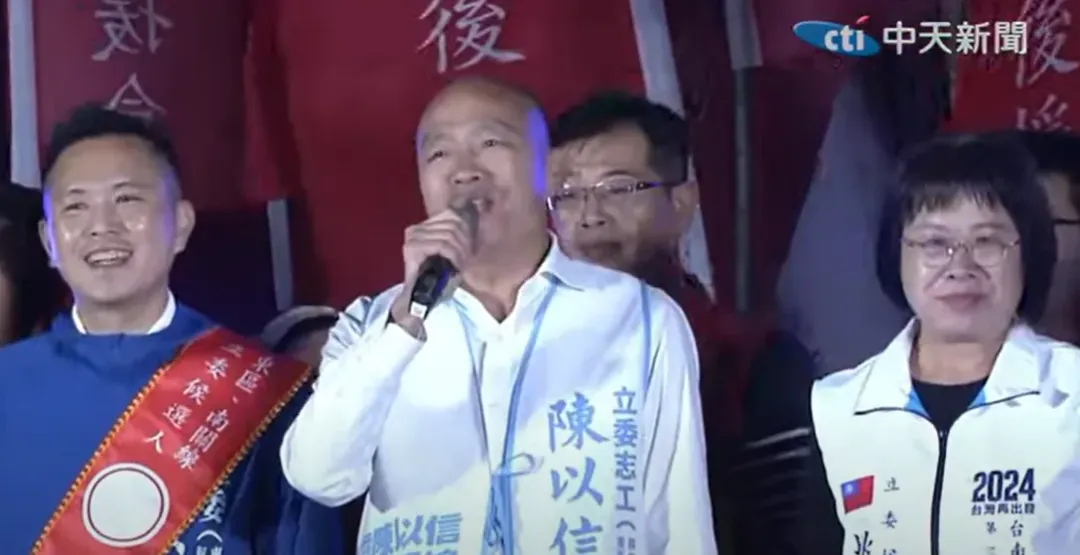 前高雄市長韓國瑜近日賣力到各地幫立委候選人站台輔選。（資料照／中天新聞）