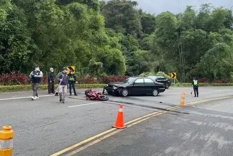 車禍現場外觀。(圖/翻攝畫面)