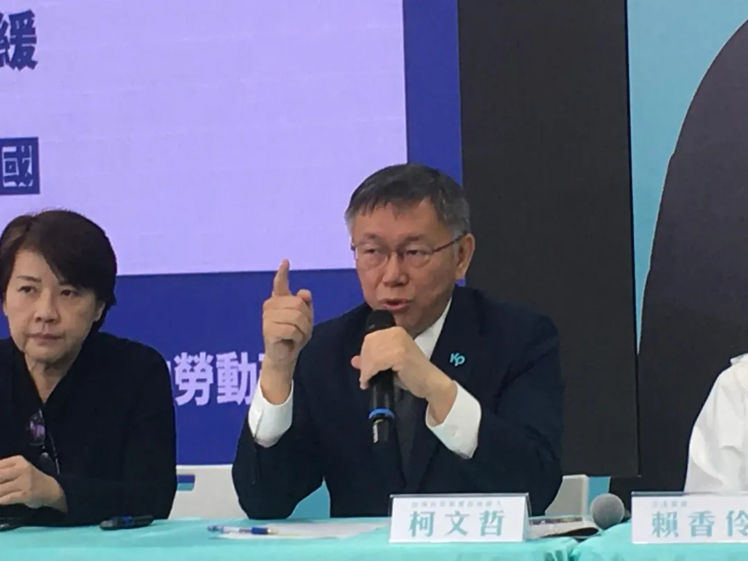 柯文哲批評蔡整府只會「大撒幣」。（圖／黃彥昇攝）
