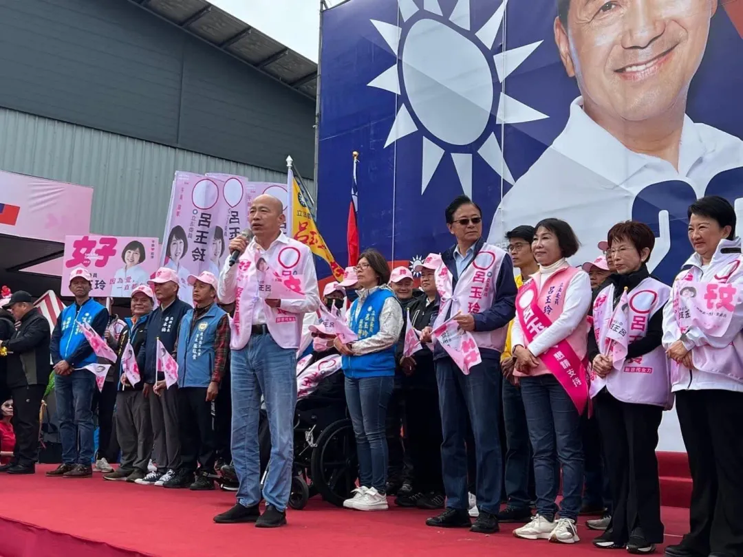 韓國瑜為呂玉玲站台。（圖/翻攝韓國瑜臉書）