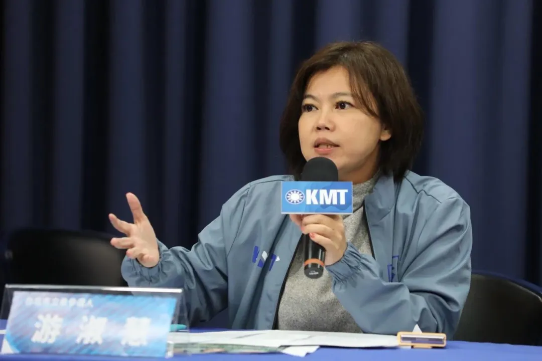 游淑慧質疑駐美代表蕭美琴或行政院沒有站在台灣的角度向美方據理力爭。(國民黨提供)