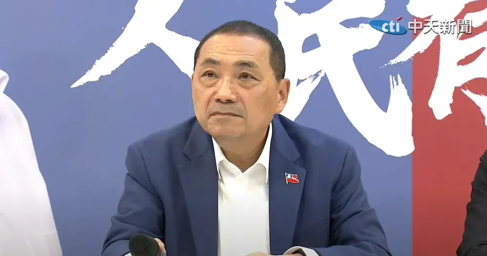 侯友宜強調,自己若當選總統會調整108年課綱。 (圖/中天新聞)