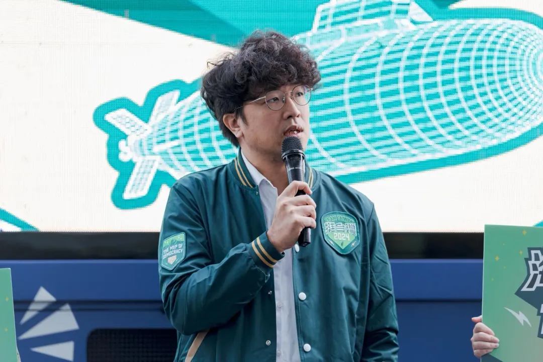 對於劉寶傑的指控,沈伯洋也隨即反擊這是造謠。(圖/民進黨提供)