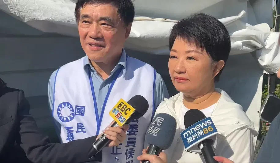 盧秀燕今受訪表示,108課綱議題應該不要用政治角度來看。(圖/中天新聞)