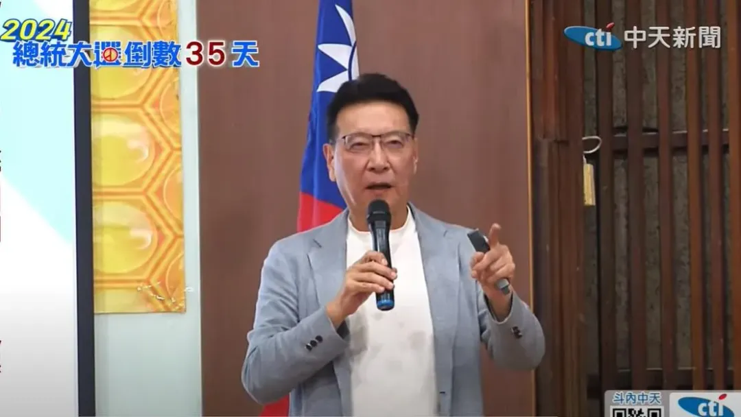 國民黨副總統參選人趙少康。(圖/中天新聞)