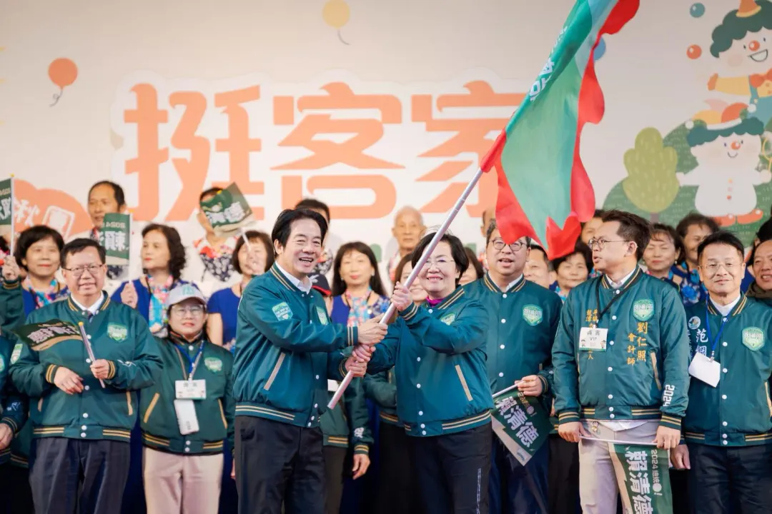 賴清德說民進黨是最照顧客家族群的政黨。（賴清德競選總部提供）