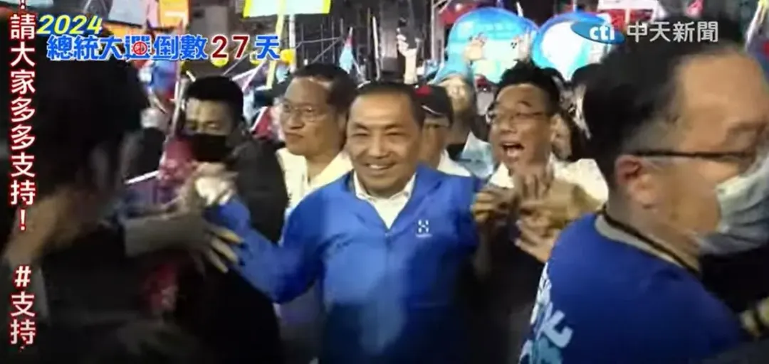 侯友宜期許未來台灣的經濟實力能夠拚過新加坡。（圖／中天新聞）
