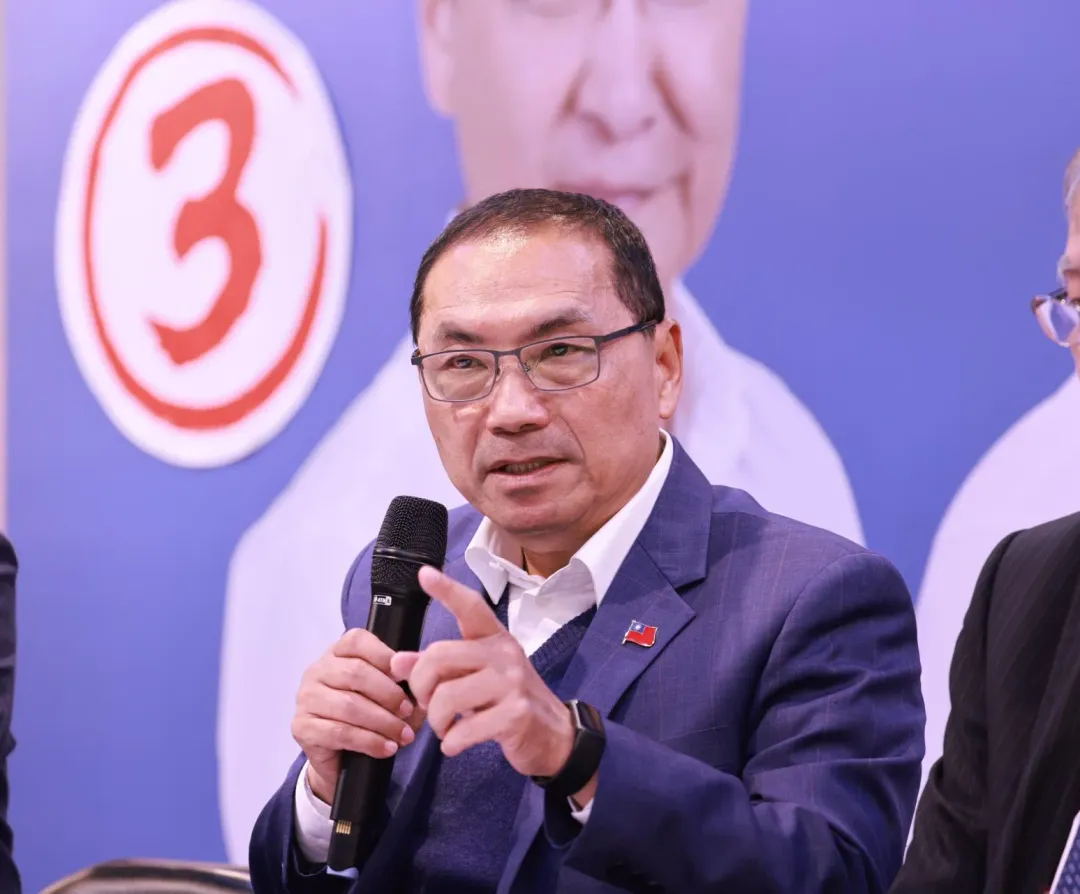 國民黨總統候選人侯友宜。(圖/中天新聞,李俊毅攝)