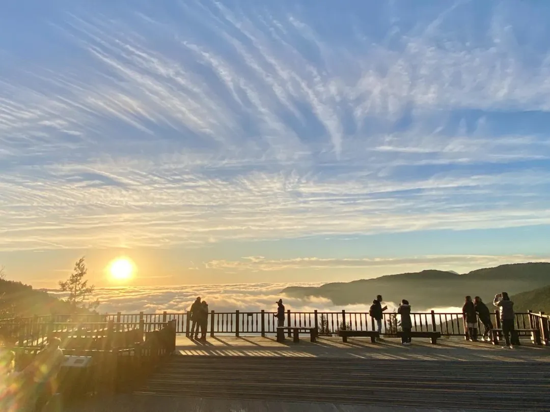 太平山國家森林遊樂區景致如畫，最近又有雪景可賞，吸引不少遊客。（圖／太平山莊提供）