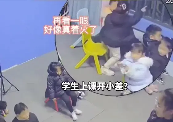 5歲女童上課分神,竟發現對面大樓起火。(圖/翻攝未來網)