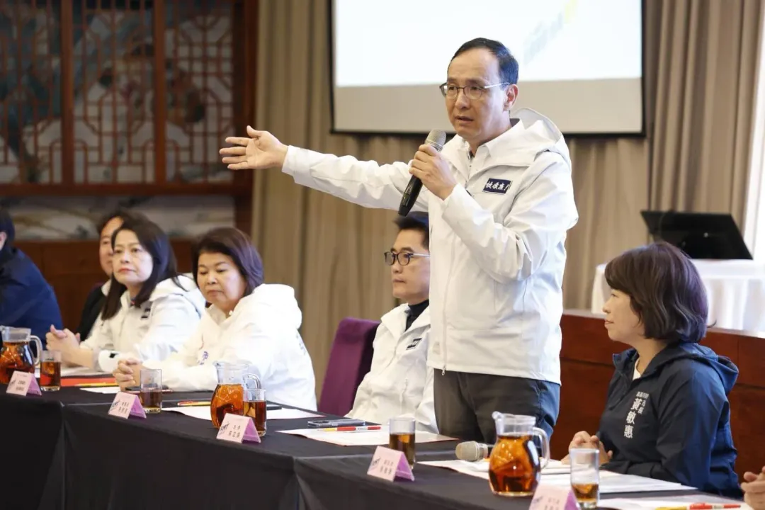 國民黨朱立倫。(圖/中天新聞)