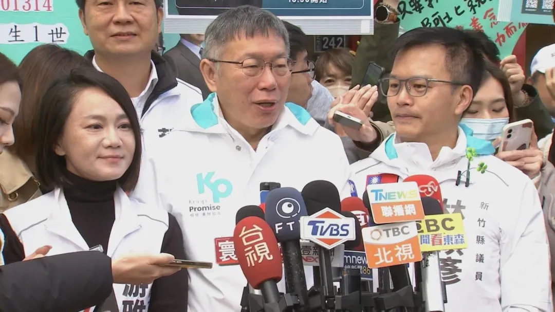 柯文哲表示，趙少康說假如當選後包括閣揆等事可以和他討論是一種失言（攝自中天新聞）
