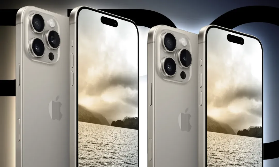iPhone 16 Pro、iPhone 16 Pro Max渲染圖曝光。(圖/翻攝自X @MacRumors)