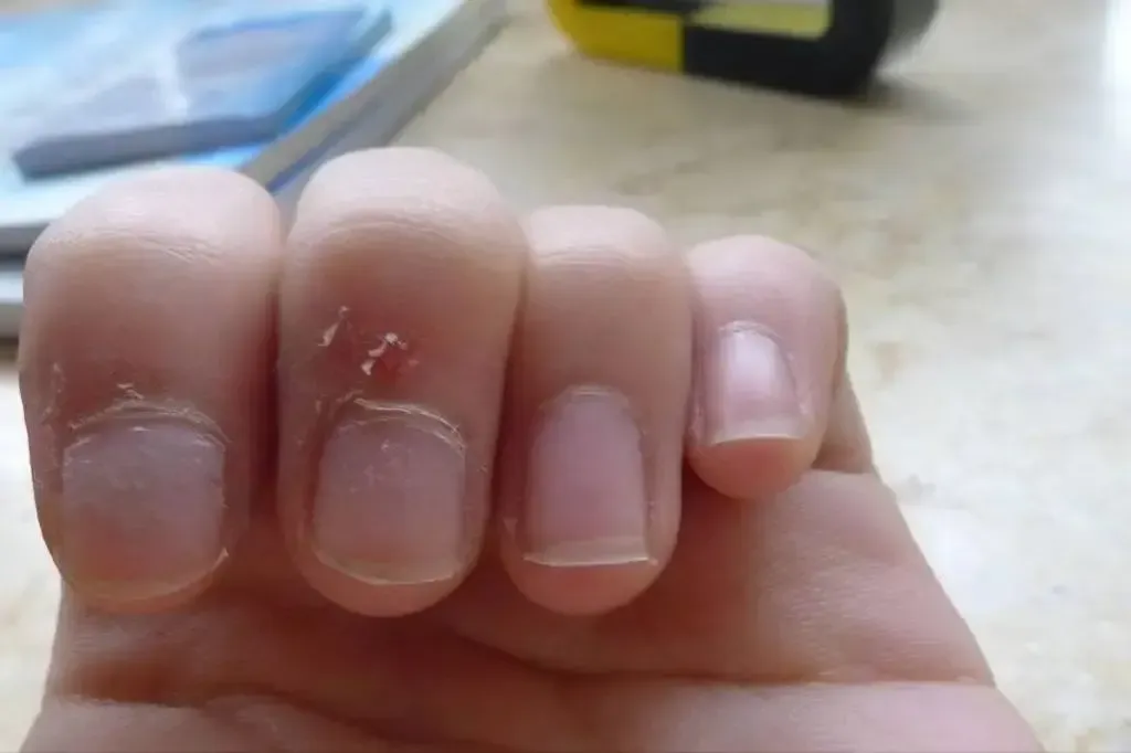 指甲邊緣有時候會出現倒刺,造成出血留下傷口。(示意圖/資料庫)