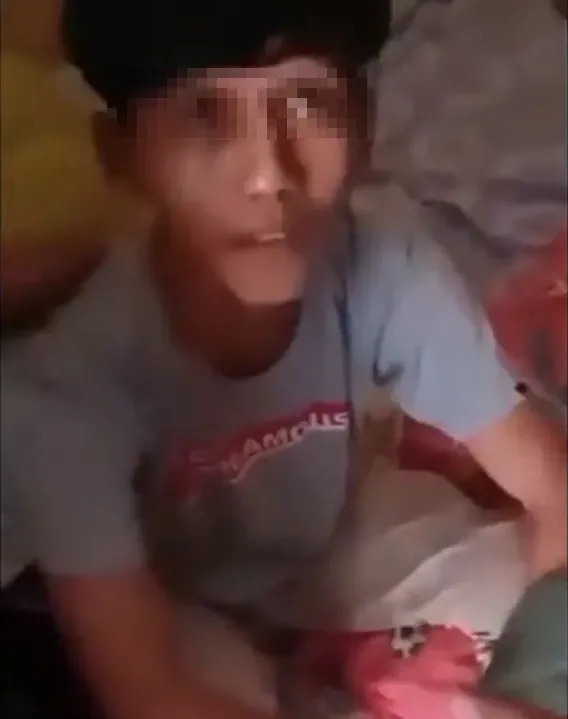 網傳疑似市場西瓜小販命案的凶手被捕畫面。（圖／翻攝自社群平台X）