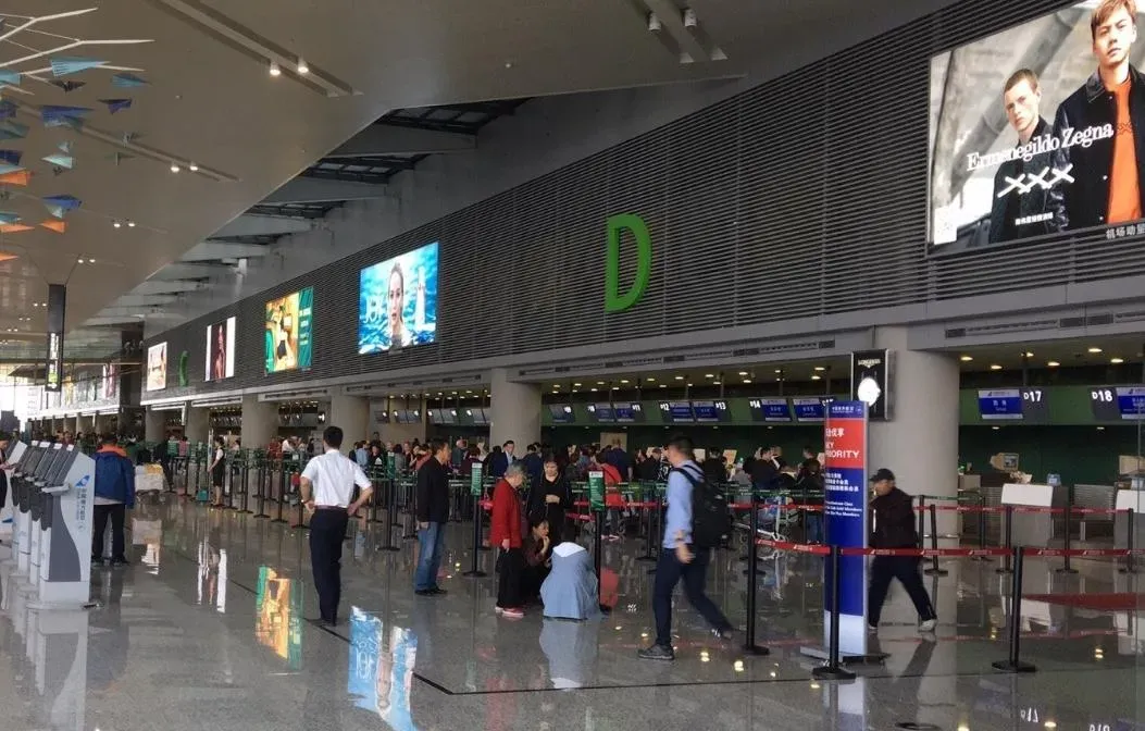 圖為上海虹橋機場的港澳台出發口(圖/翻攝百度)