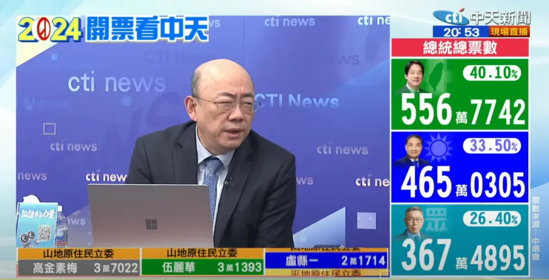 郭正亮認為，盧秀燕高瞻遠矚，是擅長溝通的人。（圖／中天新聞）