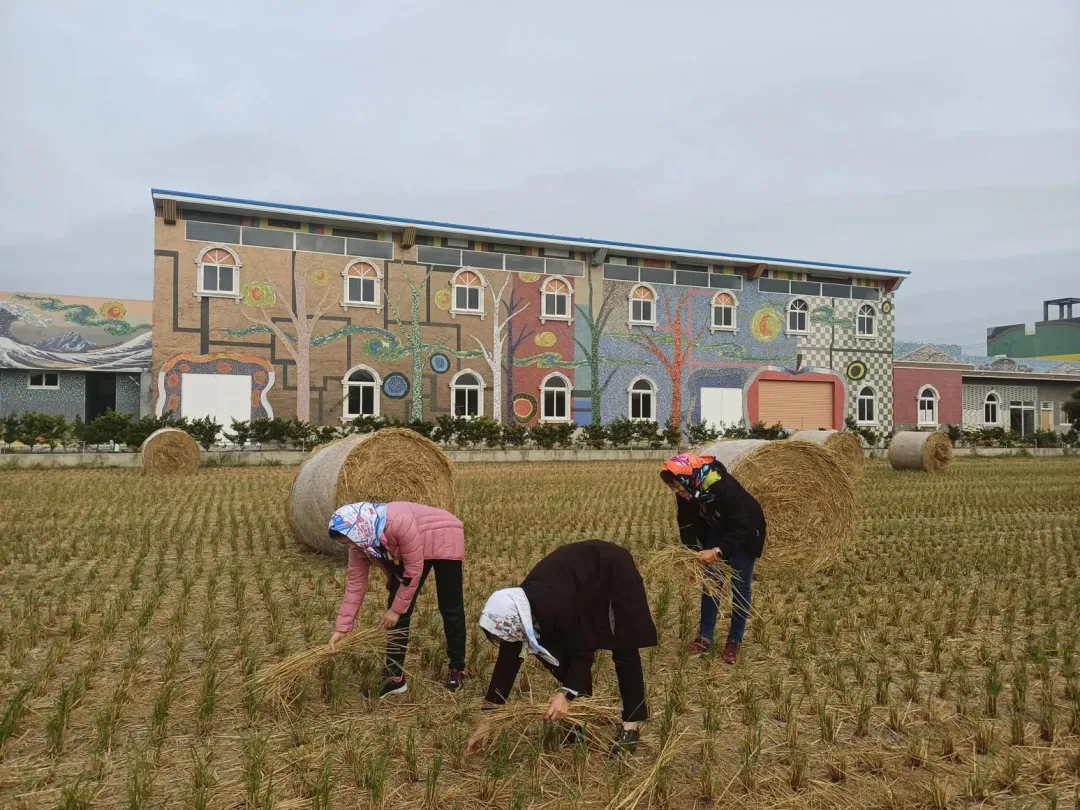 模仿「拾穗者」(Des glaneuses)所拍下的照片。(圖/路上觀察學院FB)