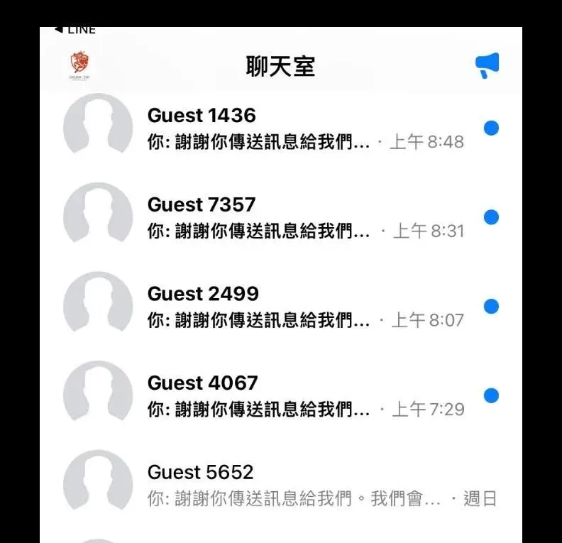 粉專「巴毛律師混酥團」分享自家帳號被「無臉人頭帳號」大量私訊攻陷的截圖。(圖/翻攝自Facebook@巴毛律師混酥團)