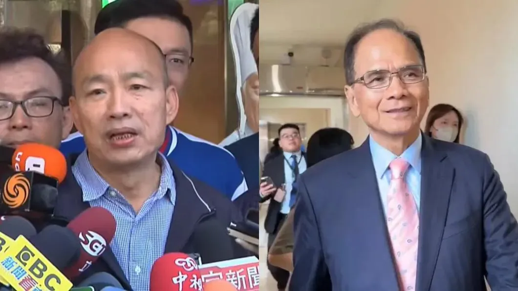 根據《中時新聞網》最新民調，有56%的網友表態支持「韓江配」）（攝自中天新聞）