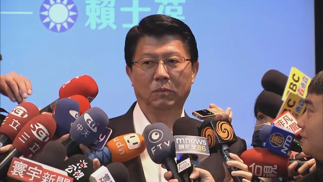 謝龍介向賴清德喊話,希望能對被撤照的中天,做出損害的回復(攝自中天新聞)