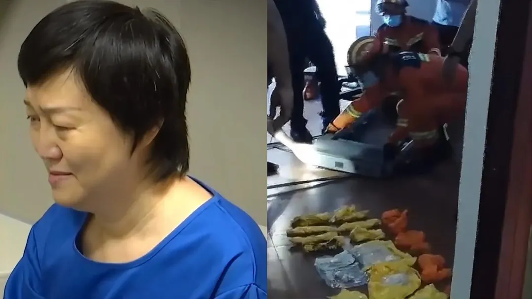 海南市場監督管理局原局長孫穎將收賄黃金重鑄藏跑步機中。(圖/翻攝星視頻)