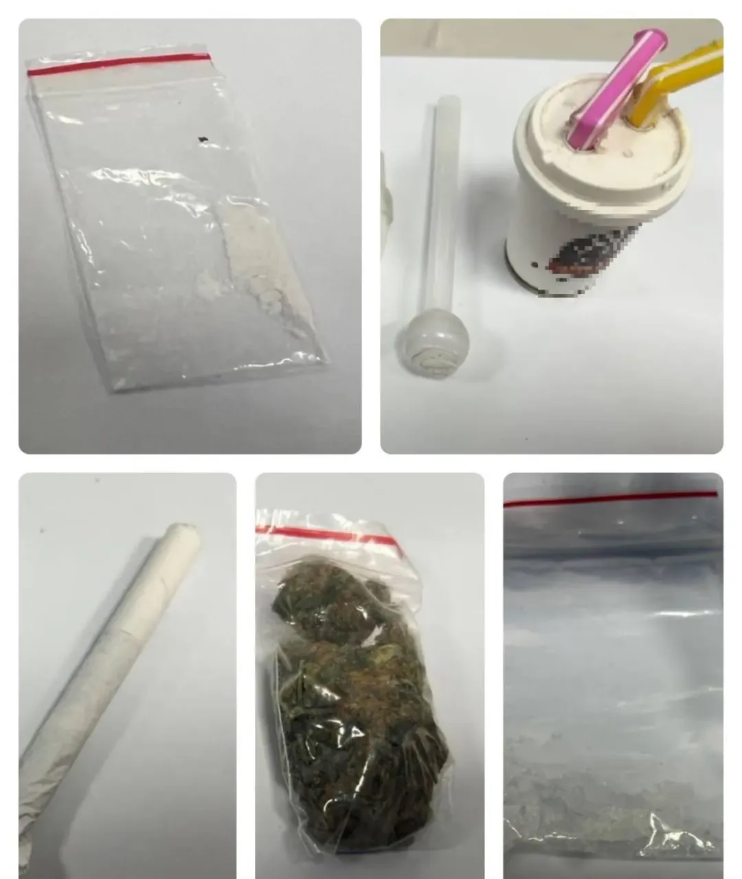 查獲各類毒品及吸食器。(圖/翻攝畫面)