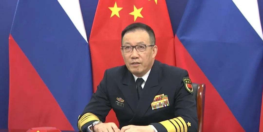 董軍去年12月29日被任命為國防部長後首次公開官方活動。(圖/央視新聞)