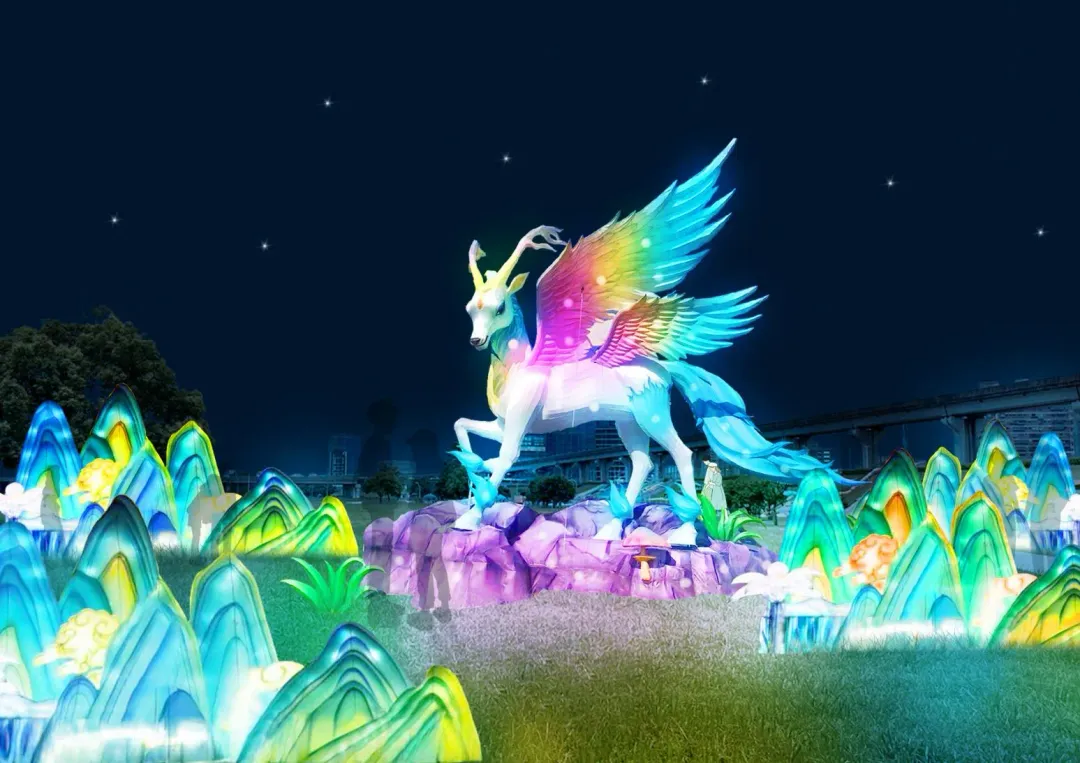 新北燈會今年以「龍騰新北 福曜雲霄」為主題，規劃「九大主題燈區」、「五大特色活動」。（圖／新北市民政局提供）