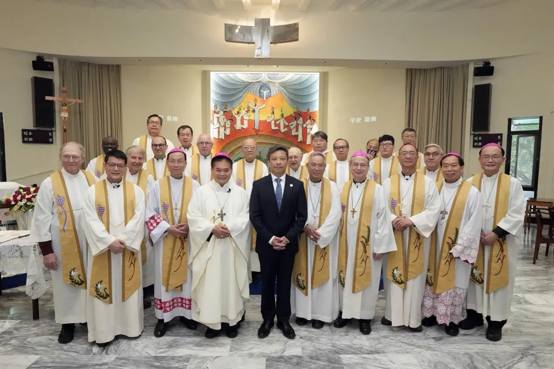 藍易振教授正式就任輔仁大學校長。(圖/輔仁大學提供)