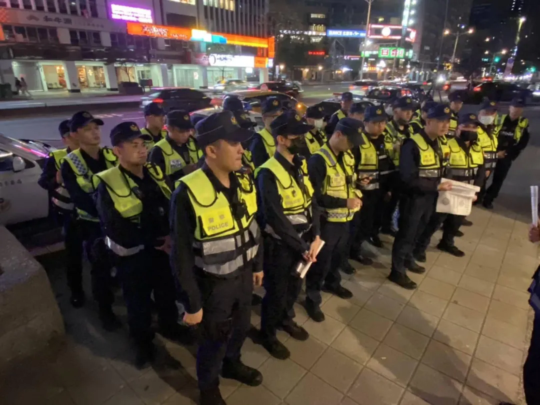 大安分局動員54名警力執行春節安全維護工作。(圖/翻攝畫面)