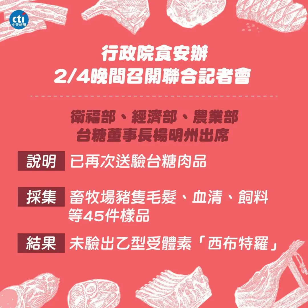 後續檢驗均「未檢出」乙型受體素。