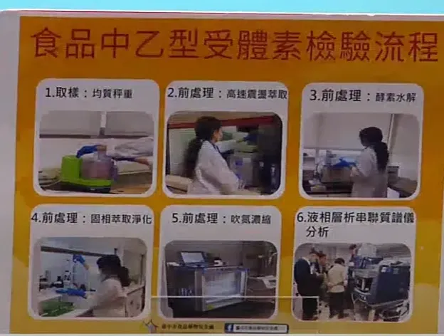 食安處處長傅瓊慧說明,食品中乙型受體素檢驗流程是很嚴謹的。(圖/中天新聞)