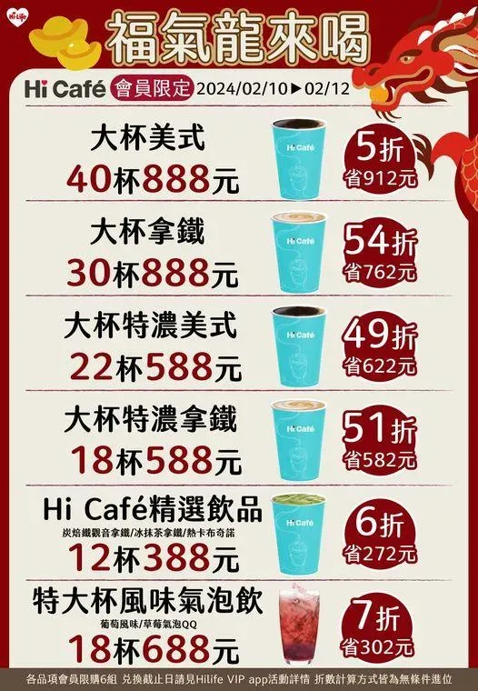 萊爾富推出咖啡優惠。（圖／業者提供）